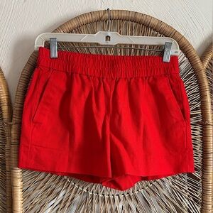 J. Crew Red Cotton Shorts
